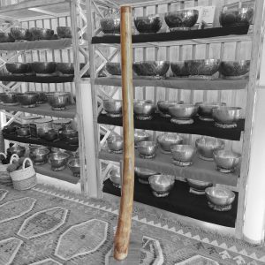 Wooden Didgeridoo Eucalyptus (E2, 140 cm, 2.4 kg) (+ case)