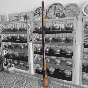 Wooden Didgeridoo Black Wood (B1, 202 cm, 3.7 kg) (+ case)