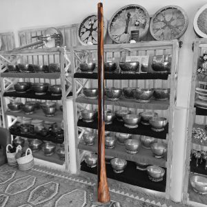 Wooden Didgeridoo Black Wood (B1, 202 cm, 3.4 kg) (+ case)