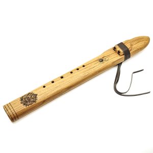 Premium Drone Double Flute Teakwood Labradorite - F#m (+ case)