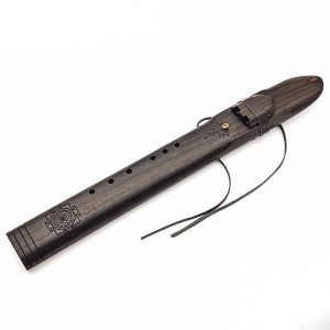 Premium Drone Double Flute Rosewood Tiger Eye Stone - Gm (50 cm) (+ case)