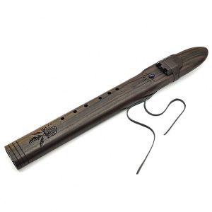 Premium Drone Double Flute Rosewood Amethyst - F#m (52 cm) (+ case)