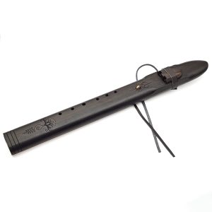 Premium Drone Double Flute Rosewood Tiger Eye Stone - Fm (55 cm) (+ case)