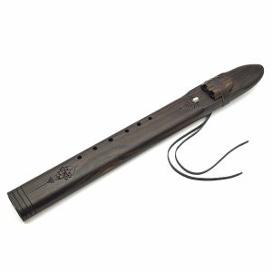 Premium Drone Double Flute Rosewood Abalone Shell - Fm (55 cm) (+ case)