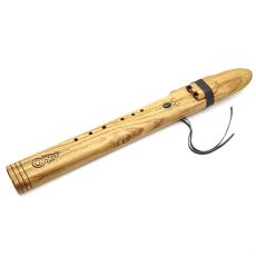 Premium Drone Double Flute Teak Wood Labradorite - F#m (52 cm)