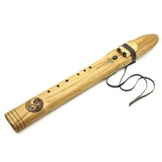 Premium Drone Double Flute Teak Wood Amethyst - Gm (50 cm)