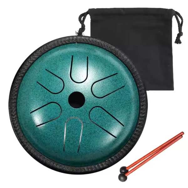 HLURU Happy Drum Small Malachite (15 cm) - Image 2