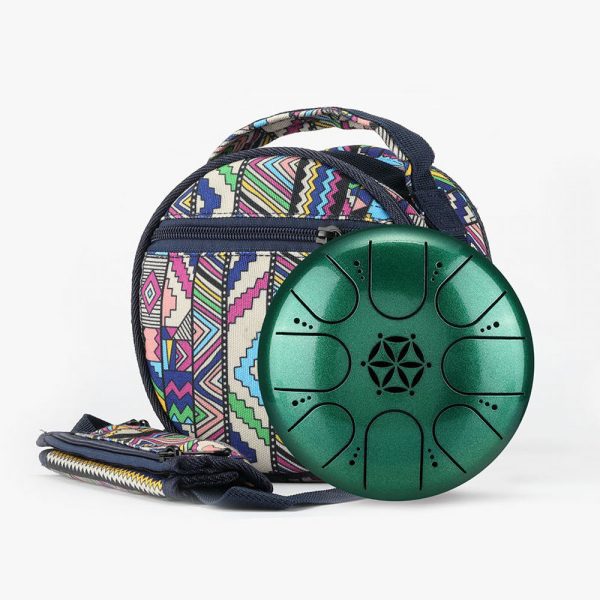 HLURU Happy Drum Mini Jewel Green (14 cm, + case) - Image 2