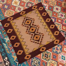 Shamanic Mexican Handmade Wool Blanket (118x125cm)