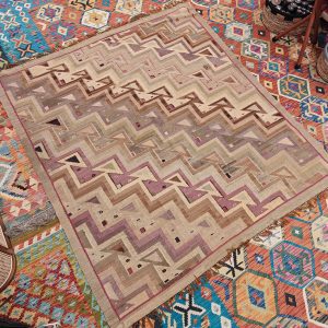 Shamanic Mexican Handmade Wool Blanket (192x174cm)