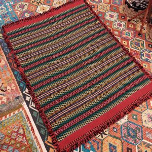 Shamanic Mexican Handmade Cotton Blanket (205x147cm)