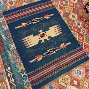 Shamanic Mexican Handmade Wool Blanket (180x124cm)