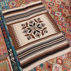 Shamanic Mexican Handmade Wool Blanket (190x138cm)