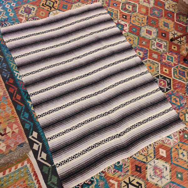 Shamanic Mexican Handmade Cotton Blanket (195x135cm)