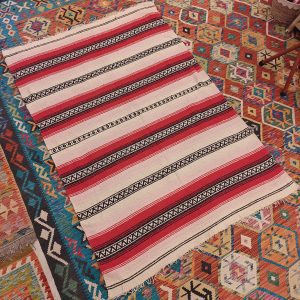 Shamanic Mexican Handmade Cotton Blanket (198x133cm)