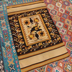 Shamanic Mexican Handmade Wool Blanket (200x125cm)