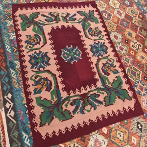 Shamanic Mexican Handmade Wool Blanket (213x147cm)