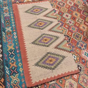 Shamanic Mexican Handmade Wool Blanket (215x105cm)