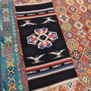 Shamanic Mexican Handmade Cotton Blanket (186x90cm)