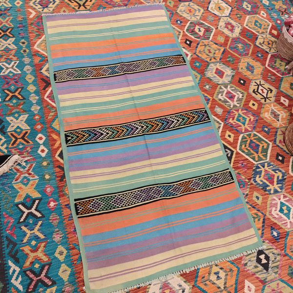 Shamanic Mexican Handmade Wool Blanket (210x106cm)