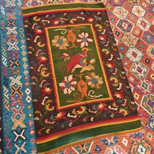 Shamanic Mexican Handmade Wool Blanket (190x120cm)