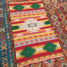 Shamanic Mexican Handmade Cotton Blanket (195x115cm)