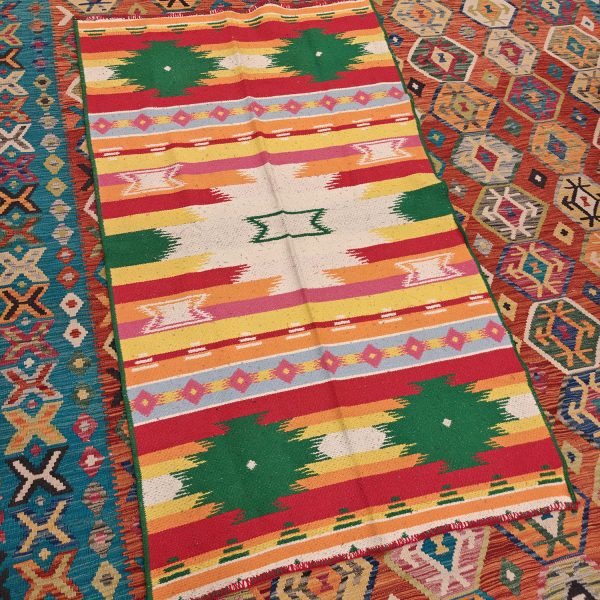 Shamanic Mexican Handmade Cotton Blanket (195x115cm)