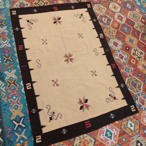 Shamanic Mexican Handmade Wool Blanket (195x133cm)