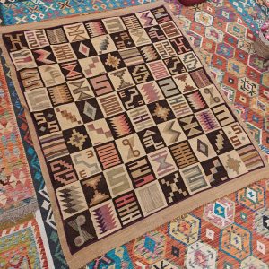 Shamanic Mexican Handmade Wool Blanket (215x178cm)