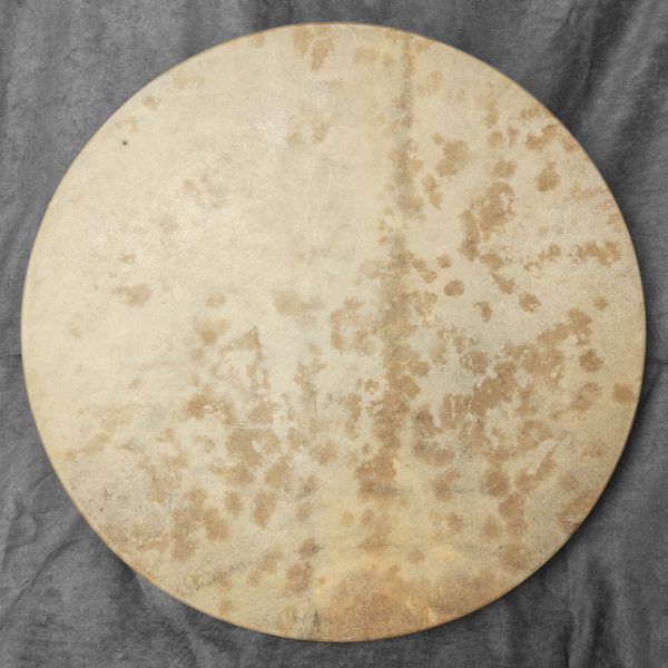 Shamanic Drum With Leather & Silver 925 "Black Dragon" (50 cm) - Image 2