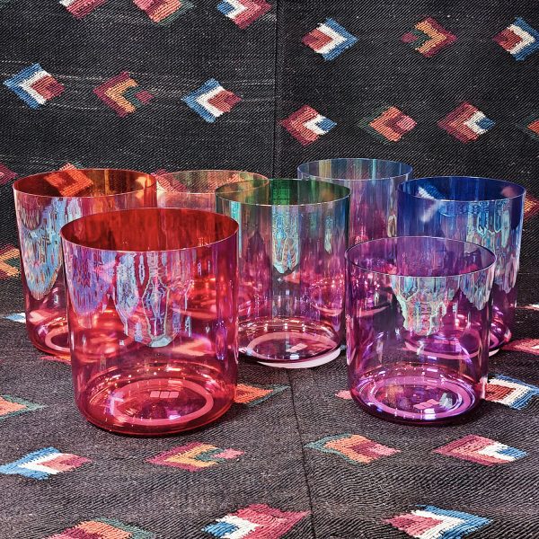 Alchemy Crystal Singing Bowls Set Purple-Gradient (Octave 4) (15-18 cm, 4.5 kg) - Image 5
