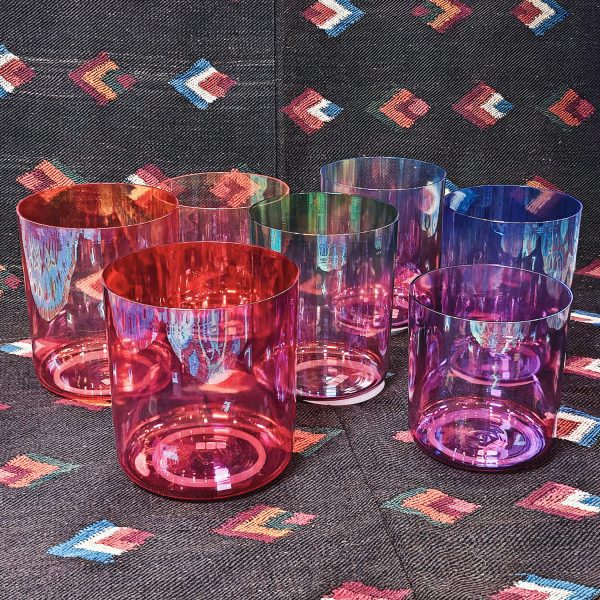 Alchemy Crystal Singing Bowls Set Purple-Gradient (Octave 4) (15-18 cm, 4.5 kg) - Image 4
