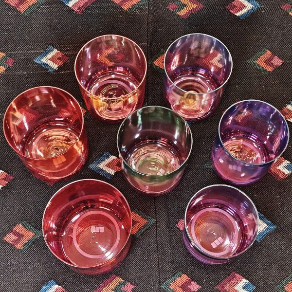 Alchemy Crystal Singing Bowls Set Purple-Gradient (Octave 4) (15-18 cm, 4.5 kg) - Image 2