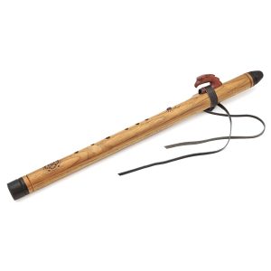 Premium Single Flute Teakwood Amethyst Stone - F#m (53 cm) (+ case)