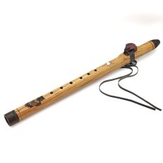 Premium Single Flute Teakwood Moon Stone - Fm (56 cm)