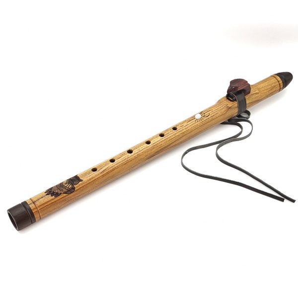Premium Single Flute Teakwood Moon Stone - Fm (56 cm)