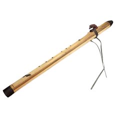 Premium Single Flute Teakwood Amethyst Stone - Bm (75 cm)