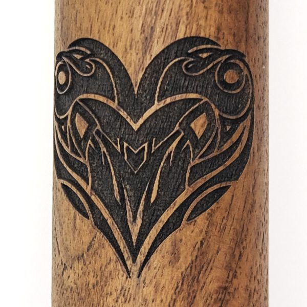Premium Single Flute Teakwood Amethyst Stone - Gm (50 cm) - Image 2