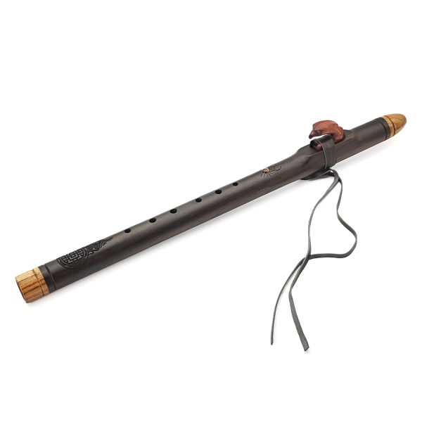 Premium Single Flute Rosewood Tiger Eye Stone - Fm (56 cm)