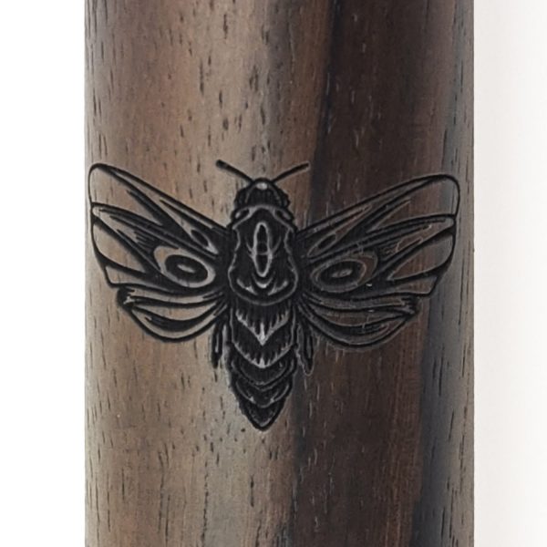 Premium Single Flute Rosewood Turquoise Stone - Am (45 cm) - Image 2