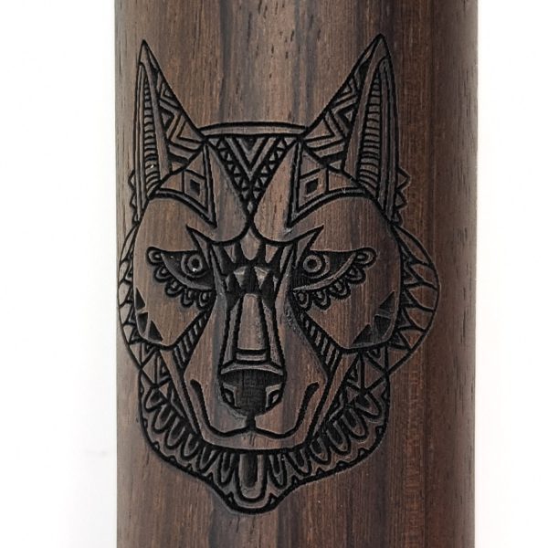 Premium Single Flute Rosewood Tiger Eye Stone - Dm (65 cm) - Image 2