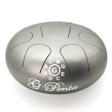 Steel Tongue Happy Drum Silver Grey "G Penta" (26 cm) (+ case)