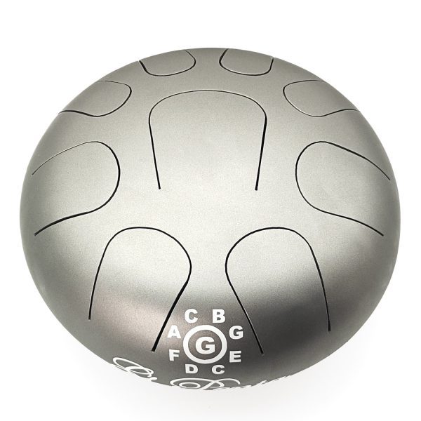 Steel Tongue Happy Drum Silver Grey "G Penta" (26 cm) (+ case) - Image 2