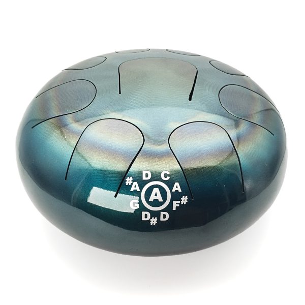 Steel Tongue Happy Drum Turquoise Fired "Hijaz" (26 cm) (+ case)