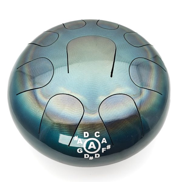 Steel Tongue Happy Drum Turquoise Fired "Hijaz" (26 cm) (+ case) - Image 2