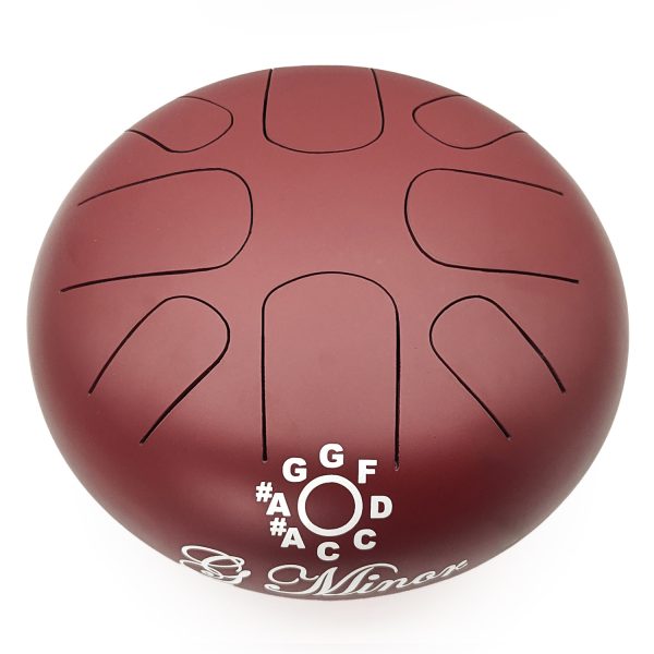 Steel Tongue Happy Drum Maroon "G Minor" (26 cm) (+ case) - Image 2