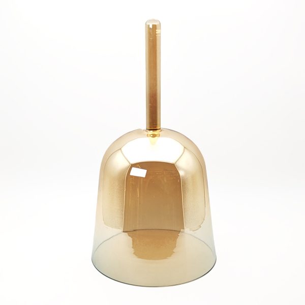 Alchemy Crystal Bowl With Handle Clear Orange - E4 (18 cm, 0.7 kg)