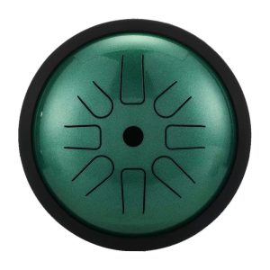 HLURU Tongue Drum TP8-6 Jewel Green "D5-Major" (17 cm, Copper Steel)
