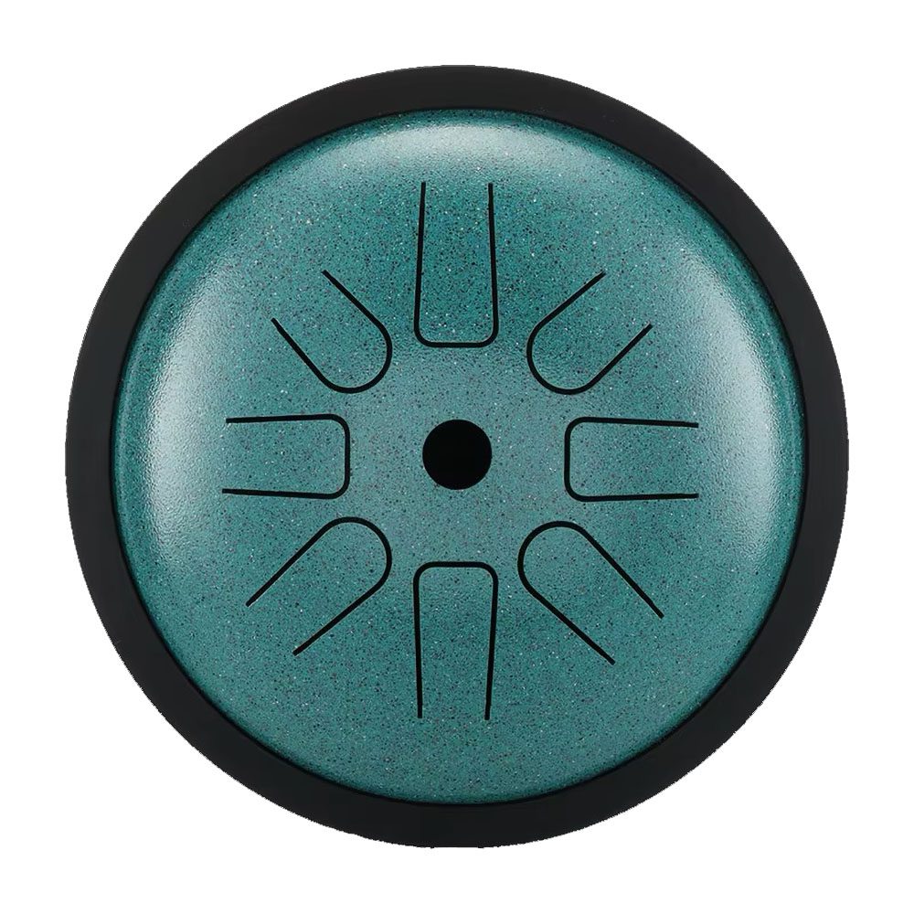HLURU Tongue Drum TP8-6 Malachite "C5-Pentatonic" (17 cm, Copper Steel)