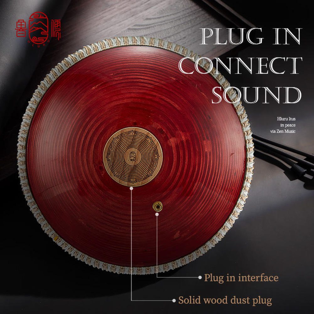 HLURU Tongue Drum EQTW15-14 White (36 cm, Microalloyed Steel) (+ case) - Image 5